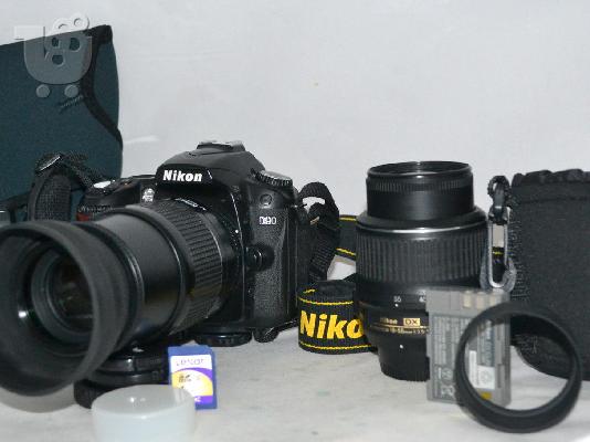 PoulaTo: Nikon D90 12.3 MP ψηφιακή φωτογραφική μηχανή SLR - Μαύρο (Kit w / AF-S DX 18-105mm φακό)